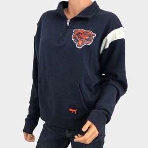 Victoria's Secret PINK Chicago Bears Pullover Quarter Zip Monsters of the Midway